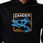 Acropolis ОХР-3 Худі для рибалок Zander - Spinning Fishing. Колір - чорний. Розміри: S, M, L, XL, XXL