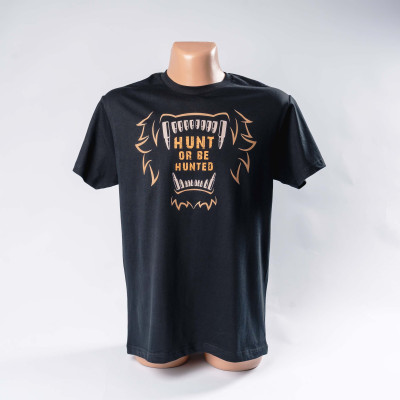 Футболка для мисливця HUNT OR BE HUNTED Acropolis ОФМ-3 (чорна)