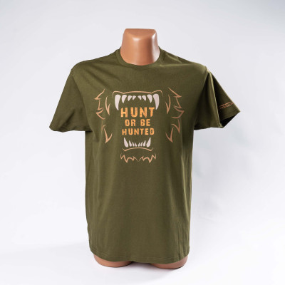 Футболка для мисливця HUNT OR BE HUNTED Acropolis ОФМ-3 (хакі)