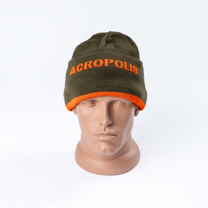 Шапка сигнальная двухсторонняя Олива / Оранжевый - Acropolis ОШМ-5н