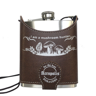 Фляга для напоїв в чохлі « I am a mushroom hunte r», 210мл, Acropolis FL-1zg